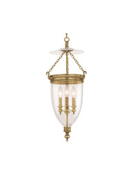 Hanover 12 inch Pendant in Aged Brass.